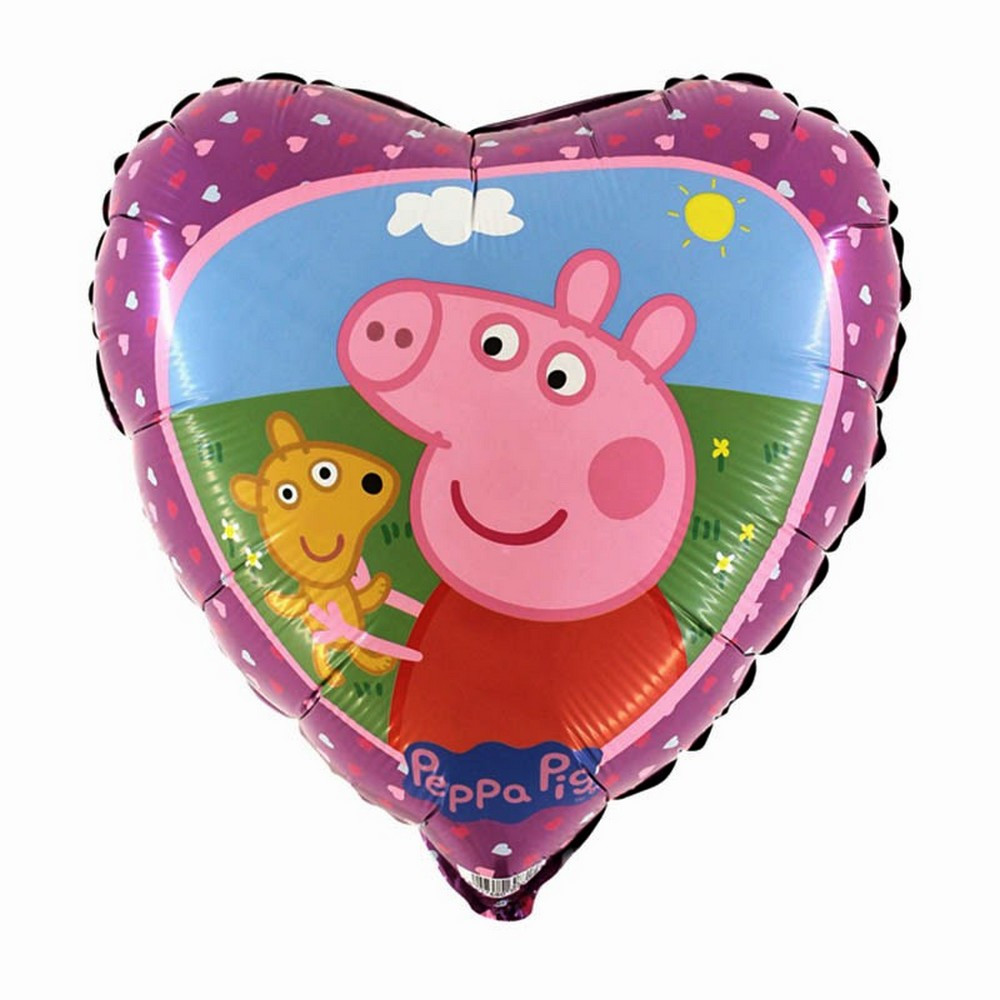 Ballon Peppa Pig Disney hélium neuf coeur - Articles de fête