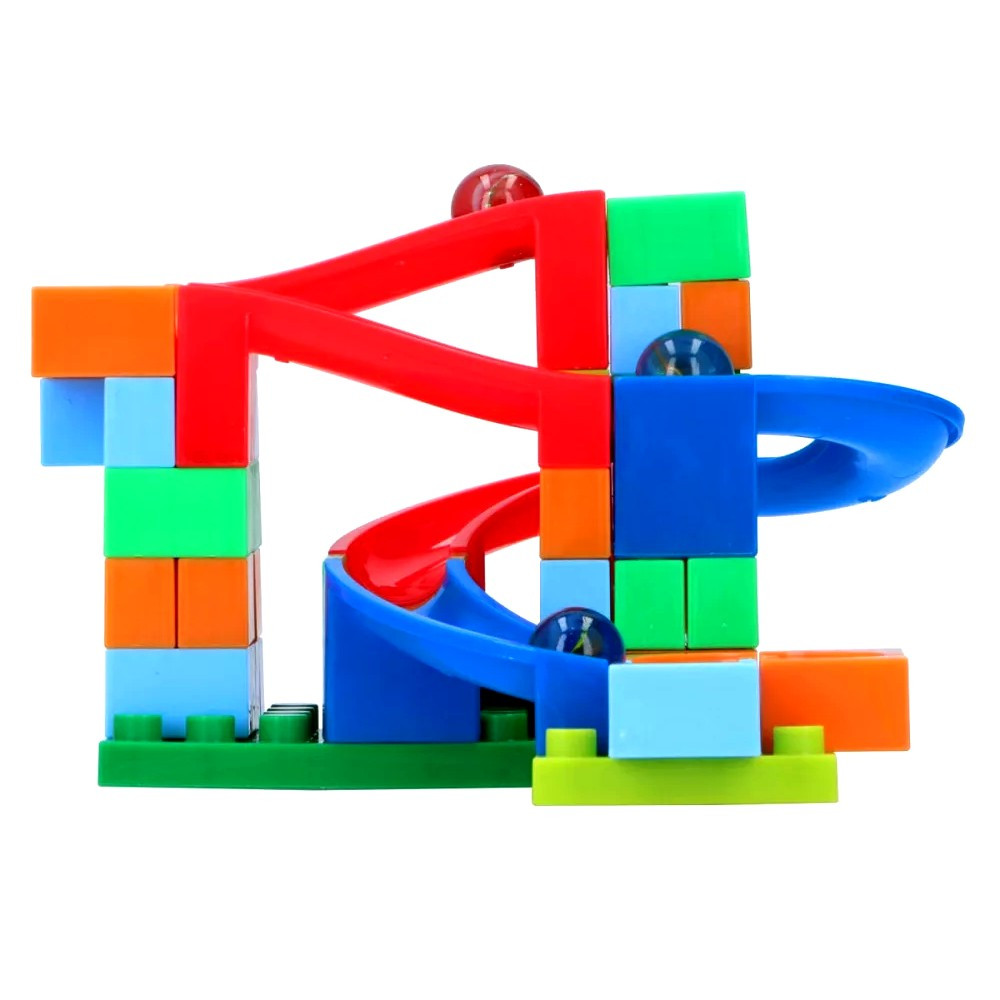 Piste de bille 56 pieces jouet parcours construction circuit jeu - Jeux  éducatifs