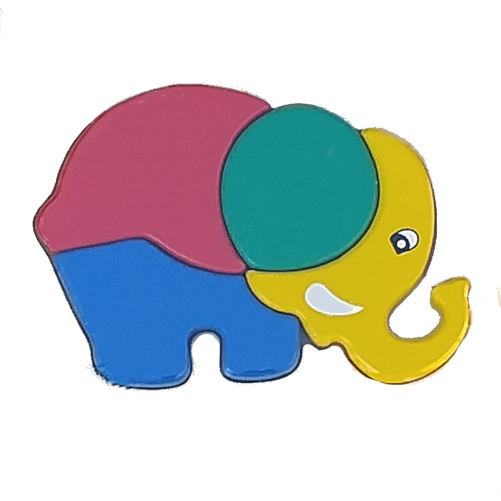 Puzzle En Bois Elephant Bebe Enfant 4 Piece Puzzles Loulomax