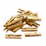 20 pinces a linge en bois brut 7.5 cm bricolage scrapbooking creation manuelle