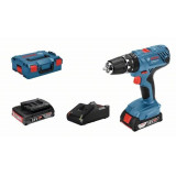 Perceuse a percussion Bosch Professional GSB 18V- 21 + 2 batteries 2,0Ah + Chargeur GAL 1820  - 06019H1109