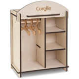 COROLLE - Armoire en bois - accessoire - pour poupon et poupée 30 et 36 cm - des 3 ans