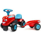 Porteur Tractor Go avec remorque - FALK - Véhicule agricole - Mixte - Rouge et Noir