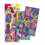 Lot 3 planche de Stickers Barbie Autocollant 12 x 6 cm NEW