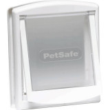PetSafe - Porte pour chien et chat Originale Staywell, 2 voies d'acces - entrée et sortie - Rigide et Résistante - Blanc, Taille S