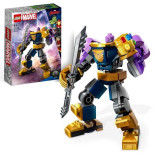 LEGO Marvel 76242 L'Armure Robot de Thanos - Jouet Super-Héros - Figurine Avengers - Enfants 6 Ans