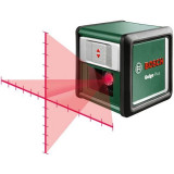 Laser ligne en croix Bosch -  Quigo + (Portée 7 m, livré avec piles, trépied 1,1m et coffret)