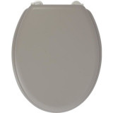 GELCO DESIGN Abattant WC Dolce - Charnieres inox - Bois moulé - Taupe