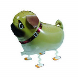 Ballon hélium chien qui marche 4 pattes beige