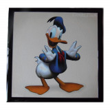 Tableau Donald Disney Mickey cadre 23 x 23 cm enfant