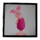 Tableau Porcinet Disney cadre 23 x 23 cm Winnie l'ourson