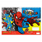 Cahier de dessin Spiderman livre de coloriage Stickers Regle Pochoir
