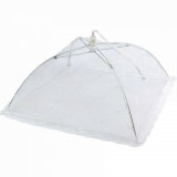 Cloche parapluie pliant blanc protection anti insecte 