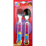 Couvert cuillère fourchette Dora l'exploratrice enfant bébé metal réutilisable