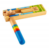 Crecelle en bois instrument de musique jouet enfant bebe 