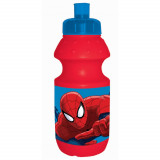 Gourde Spiderman 350 ml plastique rouge réutilisable enfant