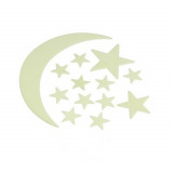 Lune étoile stickers Phosphorescents Glow in the dark
