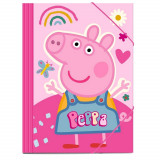 Pochette a rabat Peppa Pig Elastique chemise A4