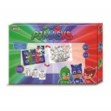 Coffret de jeu PJ Masks, Puzzle 24 pieces, coloriage