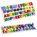 Puzzle educatif en bois Alphabet chiffre lettre enfant compter