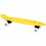 Skateboard complet 57 cm jaune retro plastique 