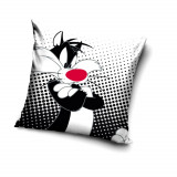Taie d'oreiller Gros Minet 40 x 40 cm Looney Tunes Chat canape Coussin 