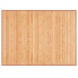 Grand tapis en bambou 170 x 110 cm Naturel Brun antiderapant rectangle