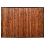 Grand tapis en bambou 235 x 155 cm Brun Acajou antiderapant rectangle