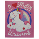 Tapis Les Minions enfant Licorne 125 x 95 cm chambre rose unicorn