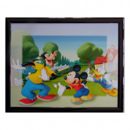 Tableau Mickey 20 x 25 cm Disney cadre enfant Dingo et Donald