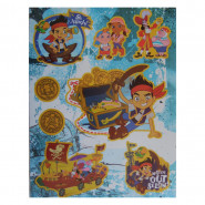 Planche de Stickers Jake le Pirate Autocollant Disney 20 x 30 cm