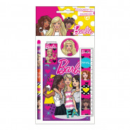 Set écolier Barbie règle, carnet, crayon, gomme et taille crayon New