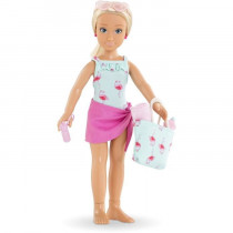 Coffret Valentine a la plage COROLLE GIRLS - poupée mannequin - 5 accessoires - 28 cm - des 4 ans