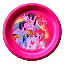 Assiette Plate My Little Pony Repas Enfant Plastique Reutilisable