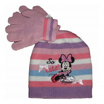 Bonnet Gants Minnie Mouse Rose Taille 54 Disney enfant
