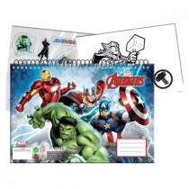 Cahier de dessin Les Avengers livre de coloriage A4 + Stickers autocollant