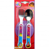 Couvert cuillère fourchette Dora l'exploratrice enfant bébé metal réutilisable