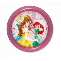 Horloge murale Princesse montre rose 1