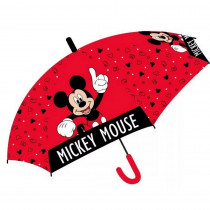Parapluie Mickey enfant semi-automatique Rouge