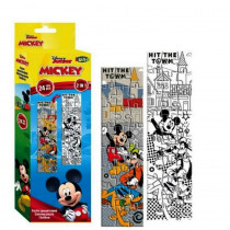 Puzzle Mickey Mouse a colorier 24 pieces 48 x 13 cm decorer enfant