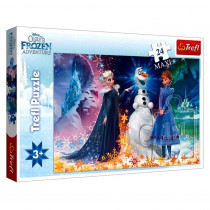 Puzzle La Reine des Neiges 24 pieces Olaf Ana Elsa