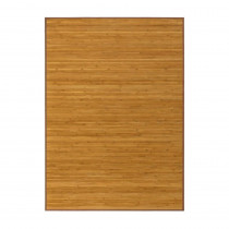 Grand tapis en bambou 150 x 200 cm brun naturel sejour salon