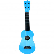 Guitare acoustique folk 57 cm 4 cordes enfant jouet bleu