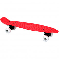 Skateboard complet 57 cm rouge retro plastique 