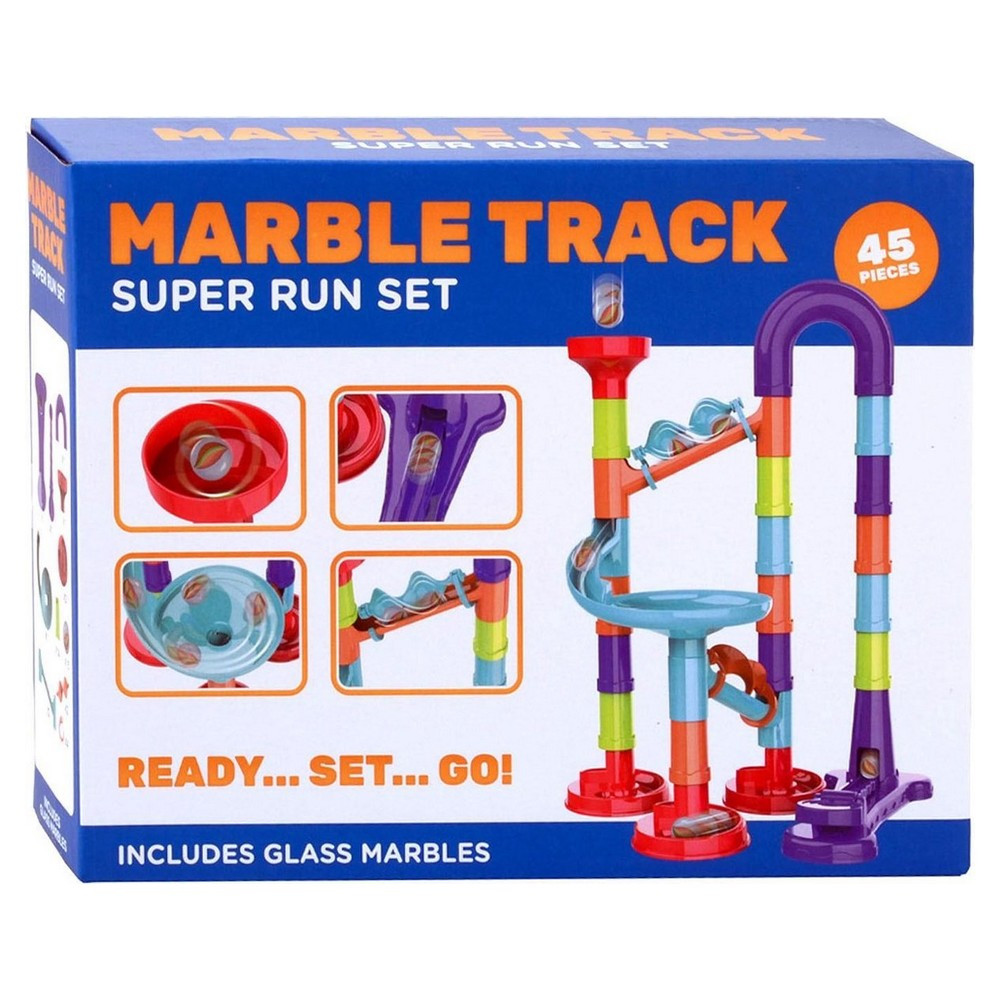 Circuit a bille 45 pieces jouet enfant construction parcours - Jeux  éducatifs