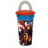 Gobelet avec paille Avengers verre plastique Casa B réutilisable