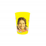 Gobelet Soy Luna Disney verre plastique enfant jaune réutilisable