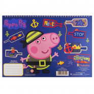 Cahier de dessin Peppa Pig livre de coloriage Stickers Regle Pochoir Disney