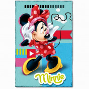 Plaid polaire Minnie Mouse couverture STAR bleu