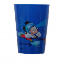 Gobelet Mickey Mouse Disney verre plastique enfant bleu F réutilisable